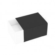 Scatola per anello 5x4.3x3 cm cm Bianco/Nero opaco x1
