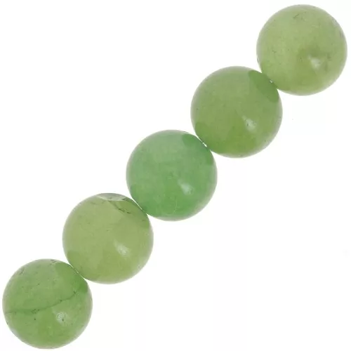Perlina Aventurina verde mm. 12 x1