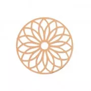 Distanziatore laser cut rosone 24 mm dorato rose x1
