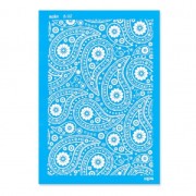 Silk Screen Moiko 74x105 mm - Motivo paisley 8.02|raw }}