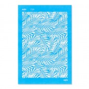 Silk Screen Moiko 74x105 mm - Motivo folglie giungla 7.21|raw }}