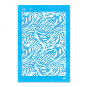 Silk Screen Moiko 74x105 mm - Motivo folglie giungla 7.21