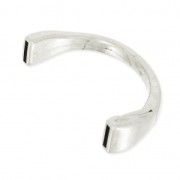 Chiusura mezzo bracciale calamitata per laccetto 10 mm Placcatura argento antico x1|raw }}