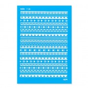 Silk Screen Moiko 74x105 mm - Motivo fregio azteco triangolo7.36|raw }}