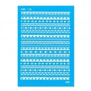 Silk Screen Moiko 74x105 mm - Motivo fregio azteco triangolo7.36