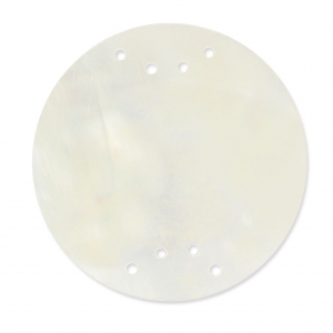 Distanziatore disco in madreperla 8 fori 20 mm Naturale
