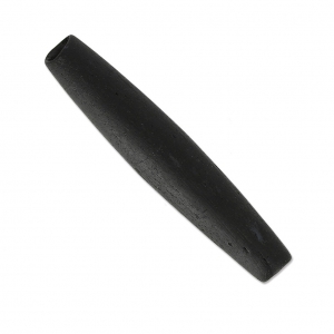 Perle hair pipe in osso 36x6 mm Nero x5