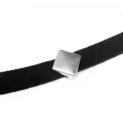 Passante slider losanga per laccetto 5 mm Dorato con oro fino x1