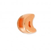 Passante slider mezzaluna per lacetto 3 mm dorato rosa x1|raw }}