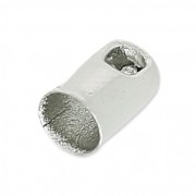 Terminali per cordone 2.5 mm rodiato x10|raw }}