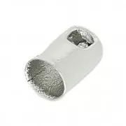 Terminali per cordone 2.5 mm rodiato x10