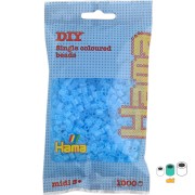 Perle da stirare  Hama MIDI 5 mm Blu Trasparente (n°73) x1000
