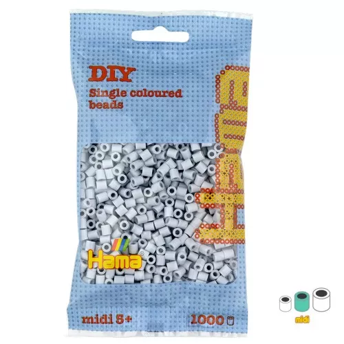 Perle da stirare Hama MIDI 5 mm Grigio chiaro (n°70) x1000