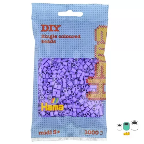 Perle da stirare Hama MIDI 5 mm Viola Pastellolo (n°45) x1000
