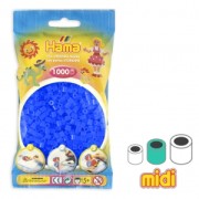 Perle da stirare  Hama MIDI 5 mm Blu Néon (n°36) x1000|raw }}