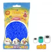 Perle da stirare  Hama MIDI 5 mm Blu Néon (n°36) x1000