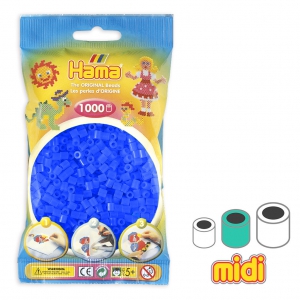 Perle da stirare  Hama MIDI 5 mm Blu Néon (n°36) x1000
