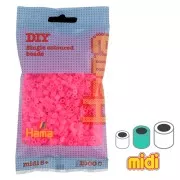 Perle da stirare Hama MIDI 5 mm Neon Fuchsia Néon (n°32) x1000