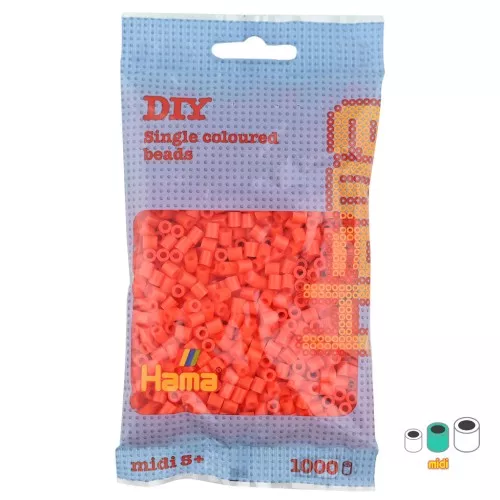 Perle da stirare  Hama MIDI 5 mm Arancione (n°04) x1000