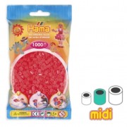 Perle da stirare Hama MIDI 5 mm Neon Rosso (n°35) x1000