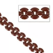 Catena 3 file motivo pavé 8 mm Burgundy x 50cm