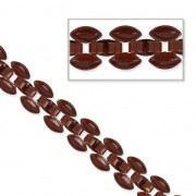 Catena 3 file motivo pavé 8 mm Burgundy x 50cm