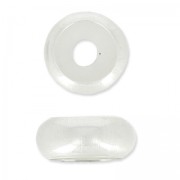 Stopper Bead 7 mm con un foro 2.5 mm in Argento 925 x1