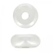 Stopper Bead 7 mm con un foro 2.5 mm in Argento 925 x1