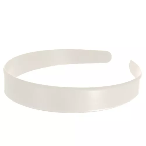 Cerchietto in plastica morbido da decorare 20 mm - Beige x1