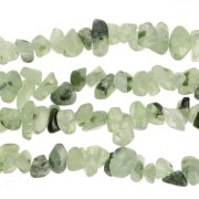 Perla a forma di chips da 8 - 11 mm in pietra semipreziosa - Quarzo rutilo x76 cm