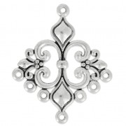 Pendente motivo Fiordaliso 7 anneaux 35 mm argentato antico x1|raw }}