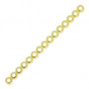 Distanziatore 15 anellini mm. 51x3.4 dorato con oro fino x1|raw }}