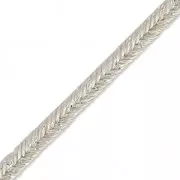 Soutache metallic manifatturiera italiana 2 mm Silver/argenté x1m