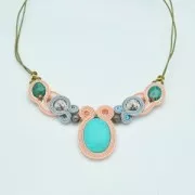 Soutache metallic manifatturiera italiana 2 mm Taupe/cuivré x1m