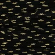 Shay Metallica velvet treccia di manifatturiera italiana 4 mm nero/dorato x1m