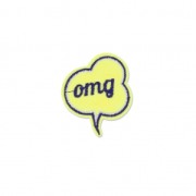 Scudo Termoadesivo Comics bubble omg 43x50 mm giallo Citron x1