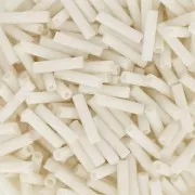 Slender bugles Miyuki 1.3x6 mm BGLS-2021 - Opaque Cream Mat x10g