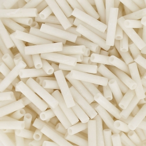 Slender bugles Miyuki 1.3x6 mm BGLS-2021 - Opaque Cream Mat x10g