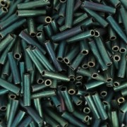 Slender bugles Miyuki 1.3x6 mm BGLS-2008 - Metallic Patina Iris Mat x10g|raw }}