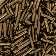 Slender bugles Miyuki 1.3x6 mm BGLS-457 - Dark Bronze Metallic x10g|raw }}