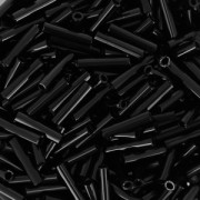 Slender bugles Miyuki 1.3x6 mm BGLS-401 - Black x10g|raw }}