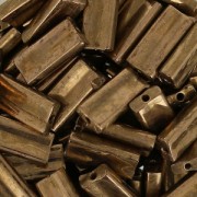 Rectangle Beads Miyuki 4x9 mm RECT-457 - Dark Bronze Metallic x8g