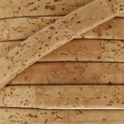 Laccetto Regaliz in sughero  10x5 mm Natural x 25cm|raw }}