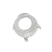 Castone per cabochon PureCrystal 1122 Rivoli 20 mm argentato x1|raw }}