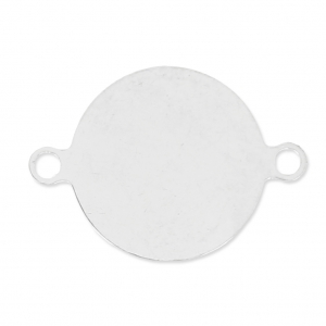 Distanziatore 2 anelli 12 mm argentato x5