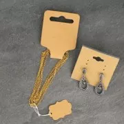 Etichette prezzo con filo elastico 2.3x3.3 mm in Kraft x100