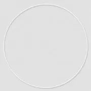 Cerchio nudo in metallo per acchiappasogni 35cm Bianco