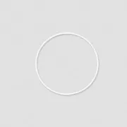 Cercle nu en métal pour attrape rêves suspension et abat-jour 10cm Blanc