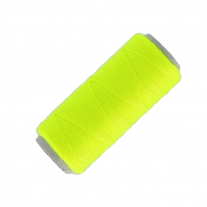 Bobina di cotone sintetico per realizzare pompons Giallo Fluo x120m