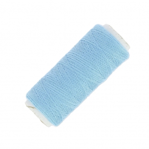 Bobina di cotone sintetico per realizzare pompons Azzurro x120m